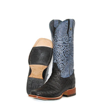 Load image into Gallery viewer, Tanner Mark Black Caiman Print Ladies&#39; Boot
