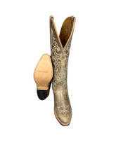 Load image into Gallery viewer, Old West Cactus Ivory Tall Snip Toe Ladies&#39; Boot
