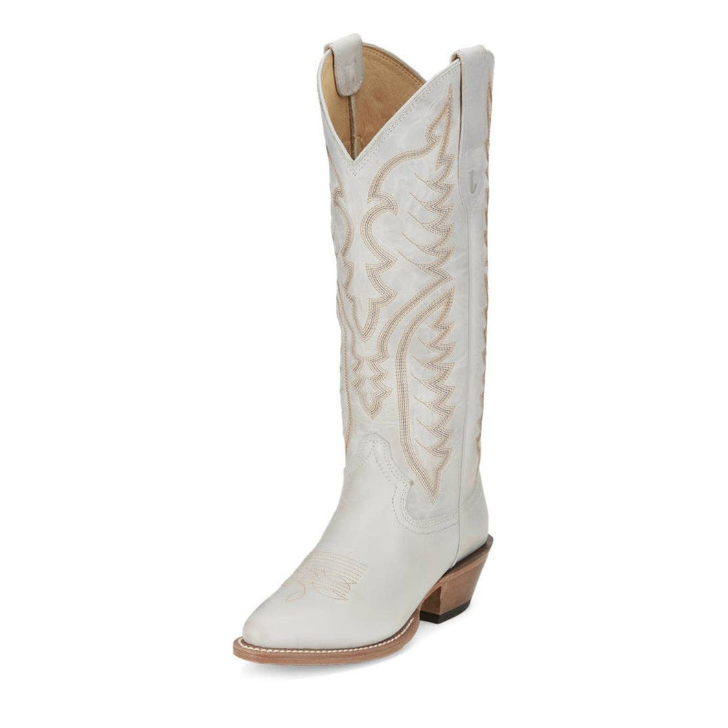 Justin Evelyn Tall Top Ivory Ladies Boot
