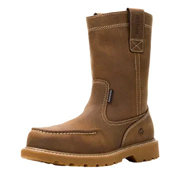 Wolverine 10" Steel Toe Moc Toe WP Wellington Work Boot