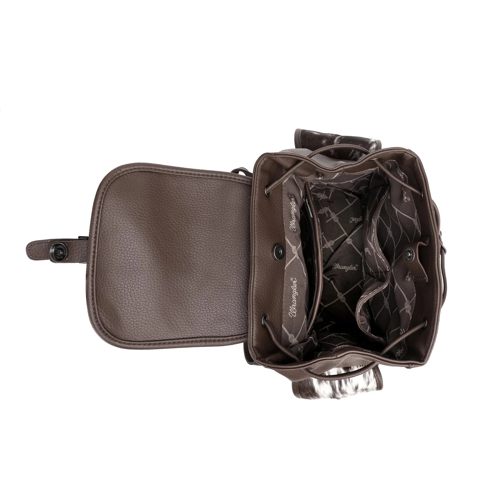 Hair on cowhide backpack online