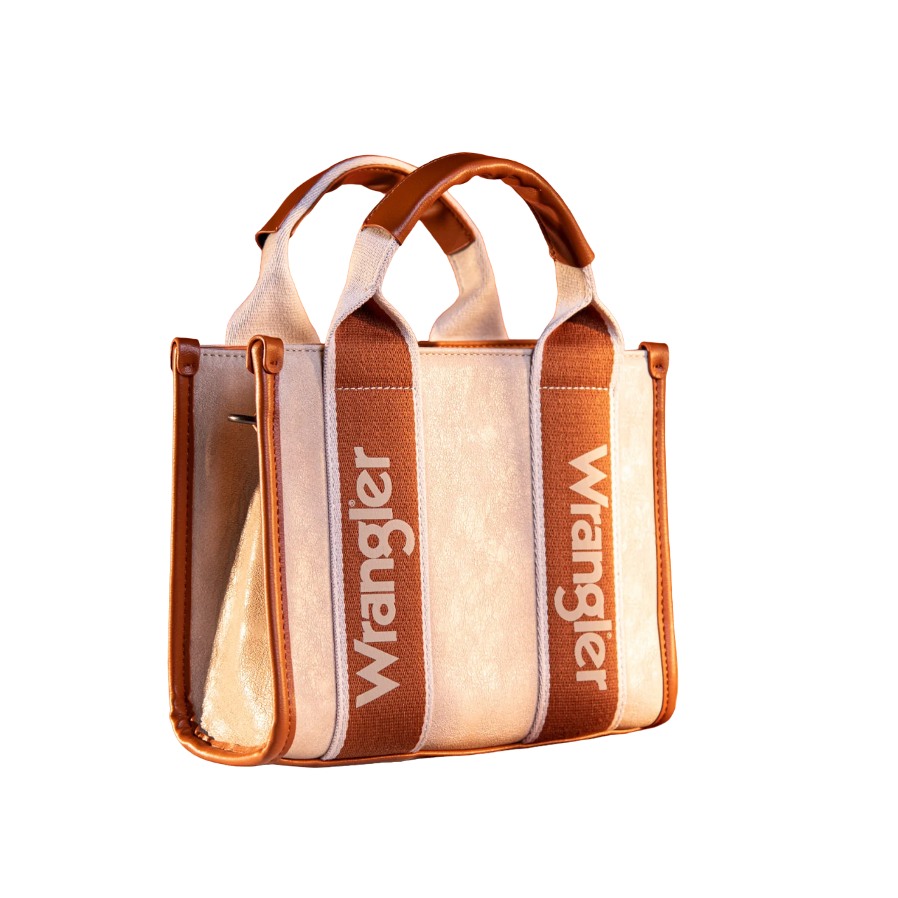 Montana West Wrangle Color Block Small Tote/Crossbody -Khaki