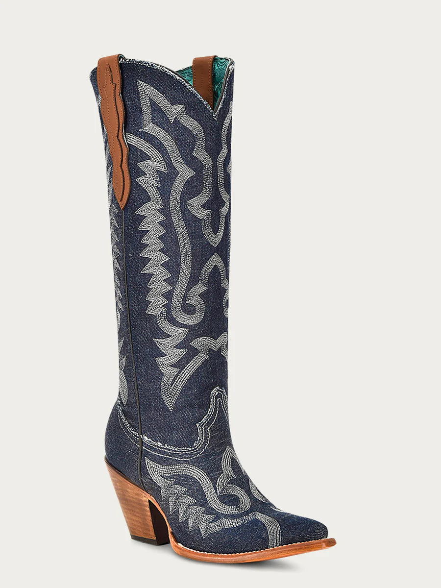 Corral Ladies' Denim Embroidered Boot