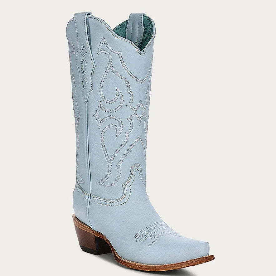 Corral Ladies' Baby Blue Embroidered Boot