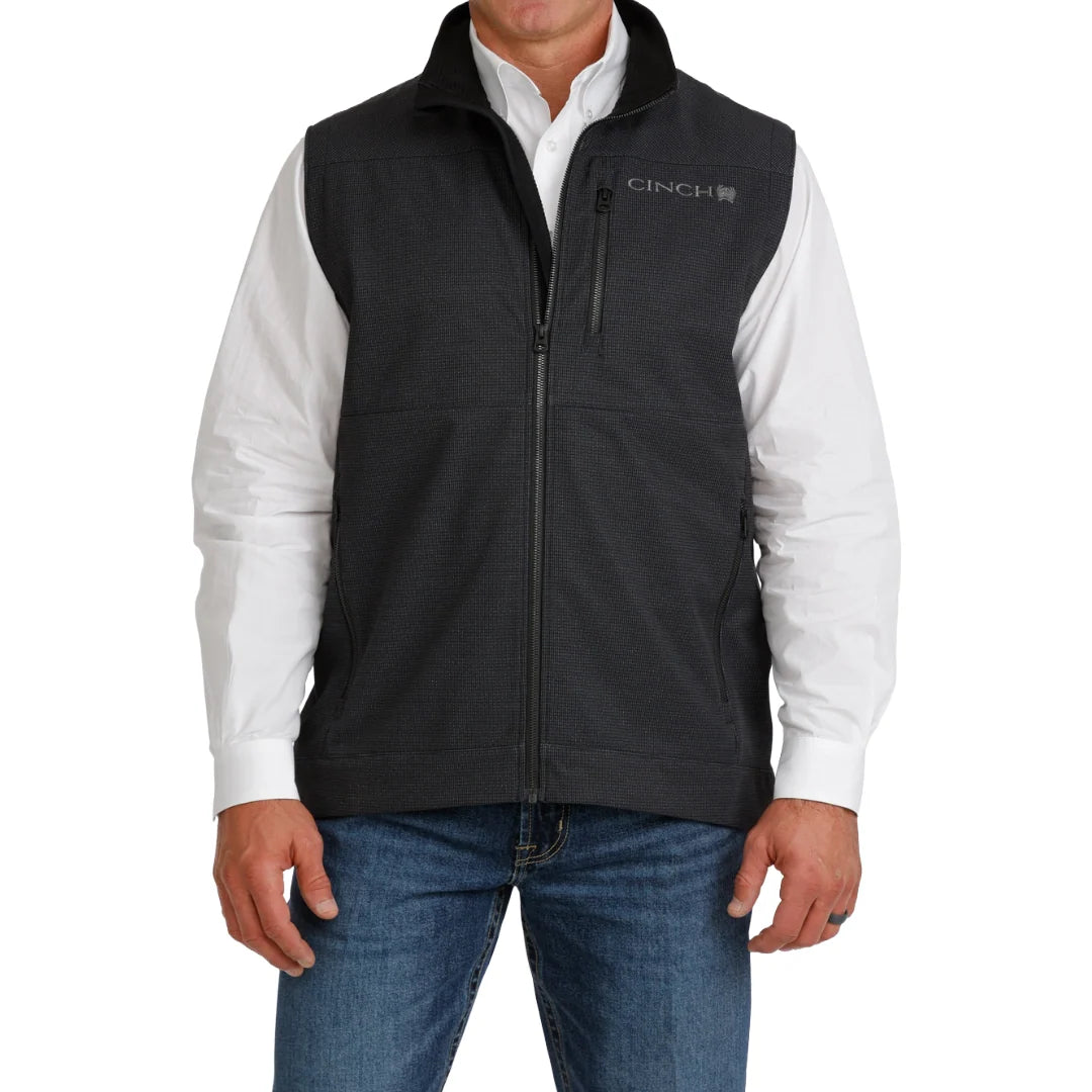 Cinch Men's Black Bonded Vest