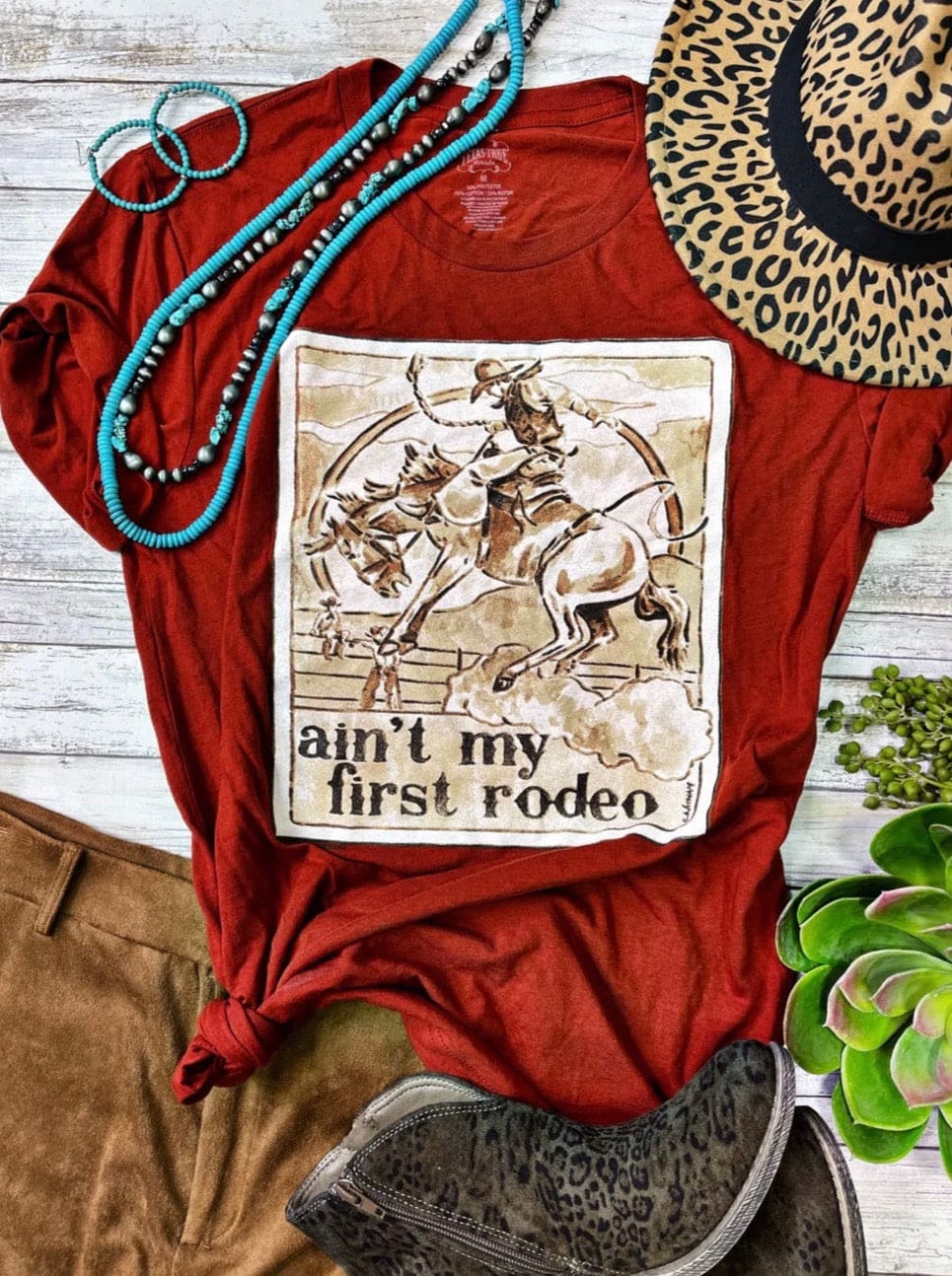 Texas True Threads Ladies' Ain't My First Rodeo Tee