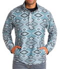 Rock & Roll Aztec Henley Button Pullover