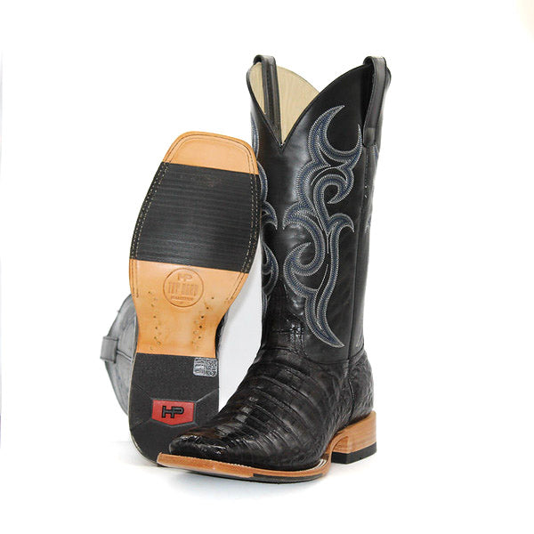 Horsepower Top Hand Men's Black Caiman Boots