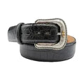 Stetson Black Crocodile Embossed Men's Belt