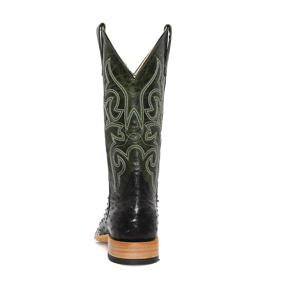 Horsepower Top Hand Black Full Quill Ostrich Men's Boot