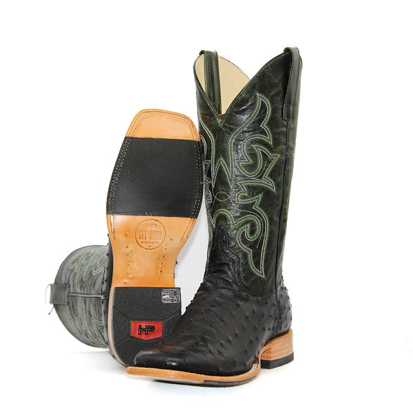 Horsepower Top Hand Black Full Quill Ostrich Men's Boot