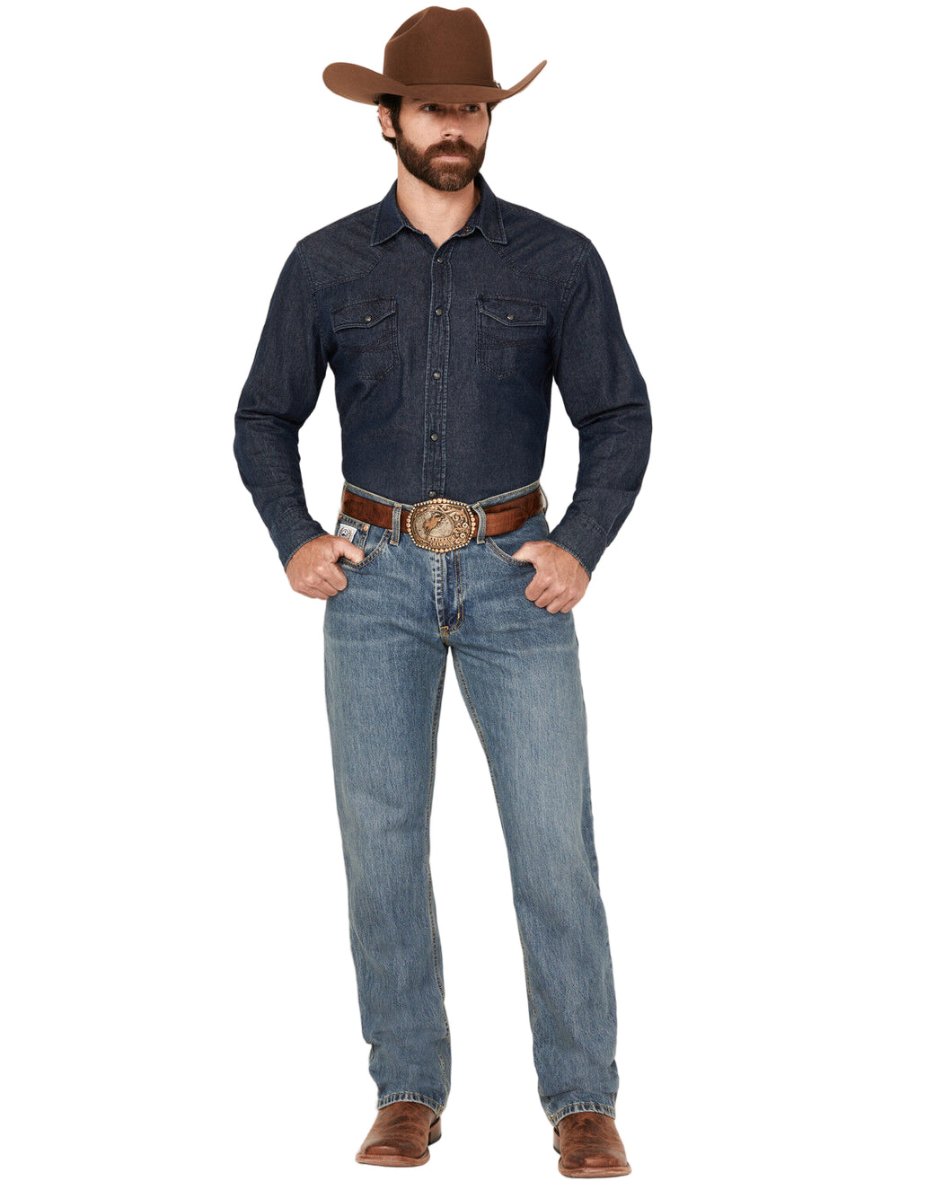 Cinch Black Label Medium Wash Men's Jean