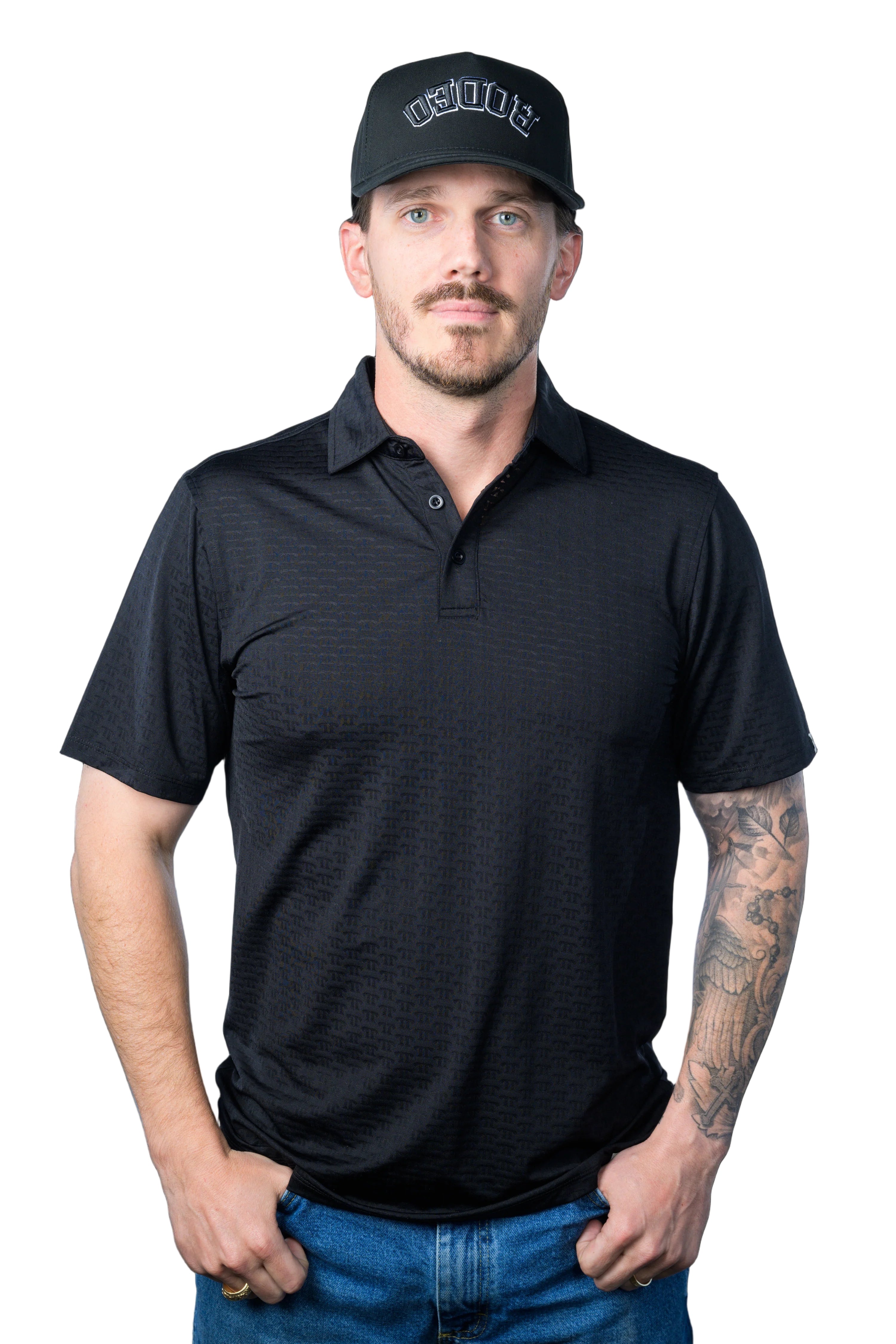 Ferrell Men's Black Polo