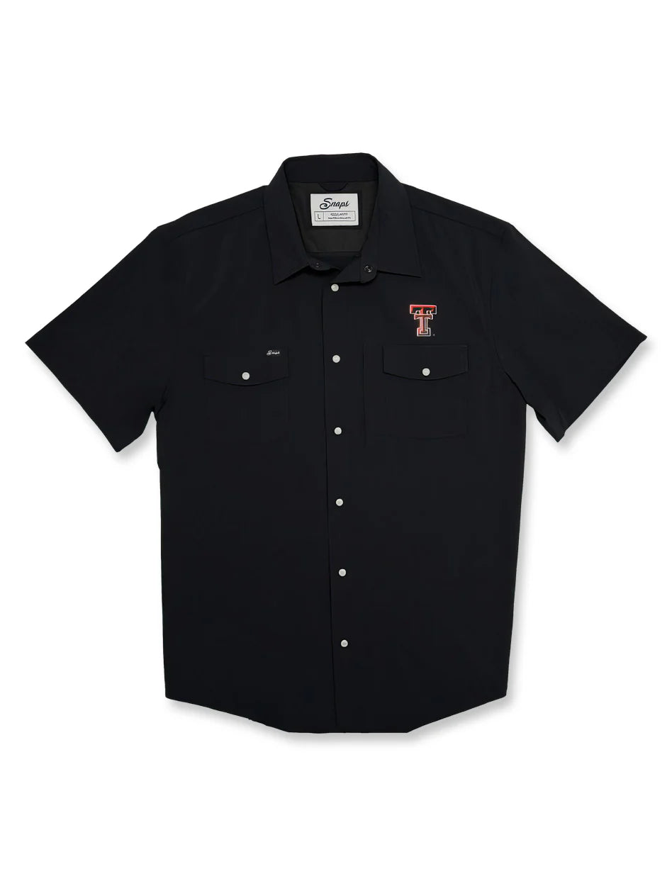"Snaps" TTU Men's Short Sleeve Pearl Snap Shirt