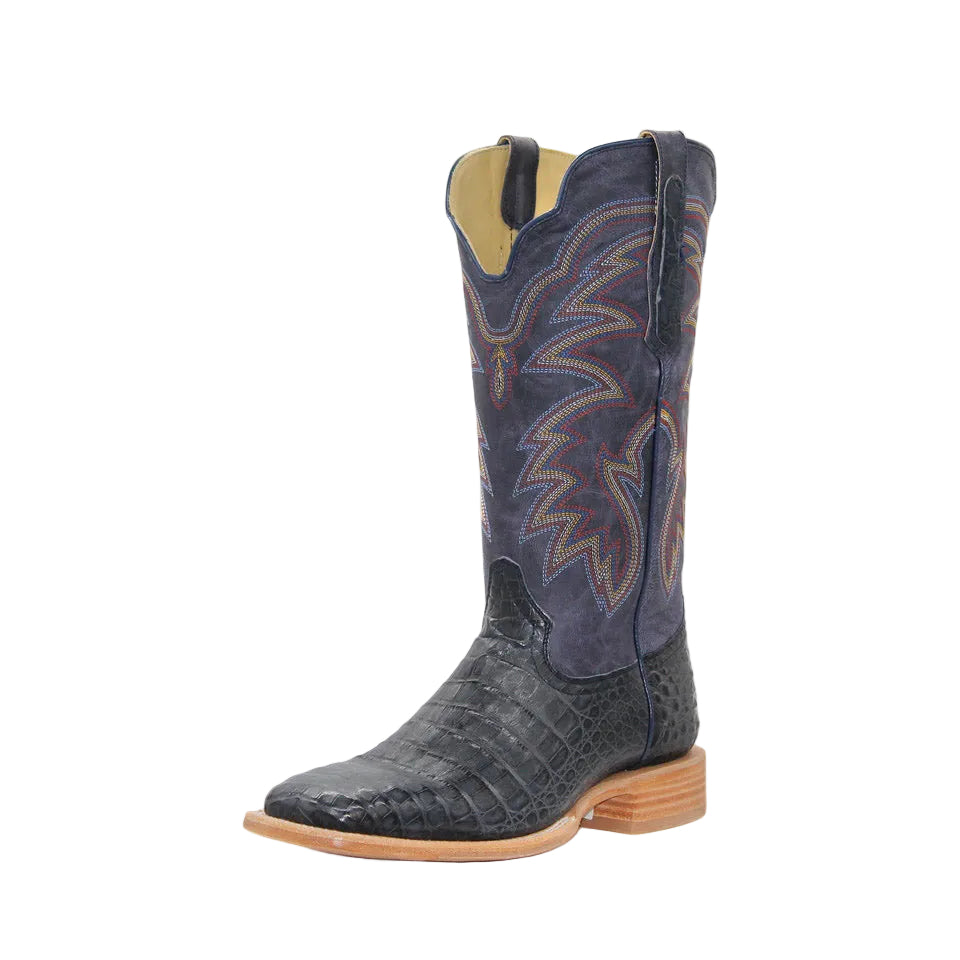 R. Watson Blue Jean Caiman Midnight Men's Boot