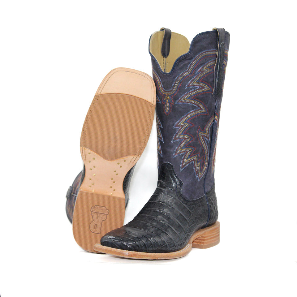 R. Watson Blue Jean Caiman Midnight Men's Boot