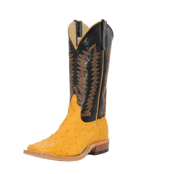 Anderson Bean Exclusive Full Quill Ostrich Buttercup Men's Boot