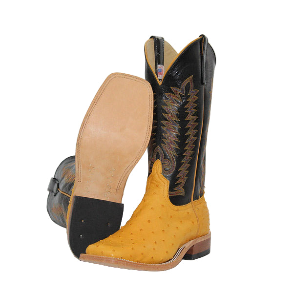 Anderson Bean Exclusive Full Quill Ostrich Buttercup Men's Boot
