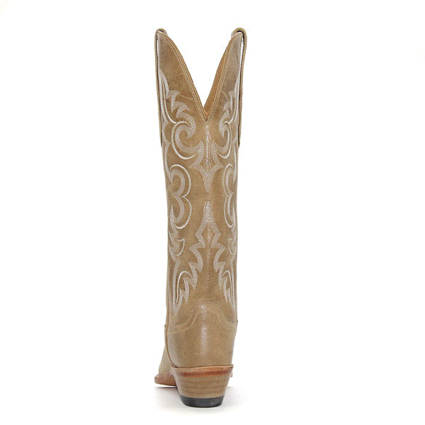 Old West Cactus Ivory Tall Snip Toe Ladies' Boot