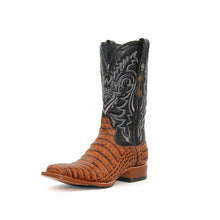 Load image into Gallery viewer, Tanner Mark Caiman Belly Print Men's Boot

