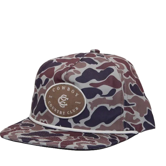 Cowboy Country Club Camo Patch Cap