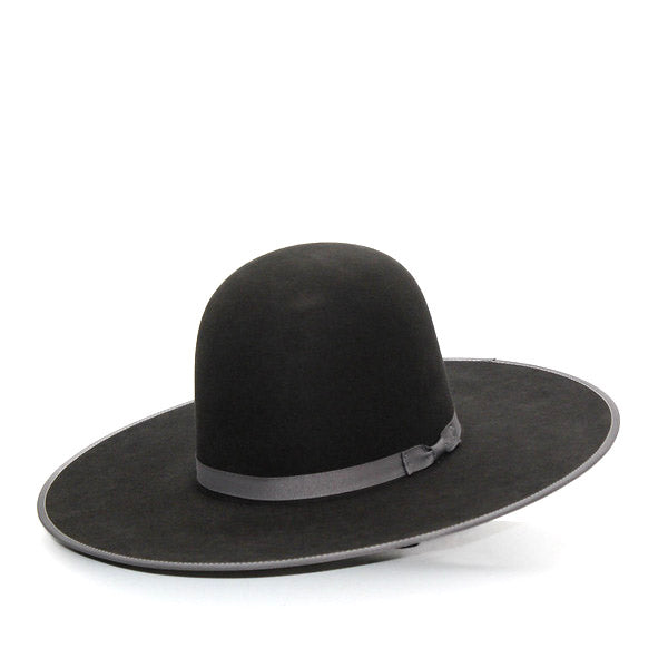 Serratelli 10X Charcoal Open Crown Felt Hat