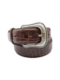 Stetson Cognac Crocodile Men's Belt