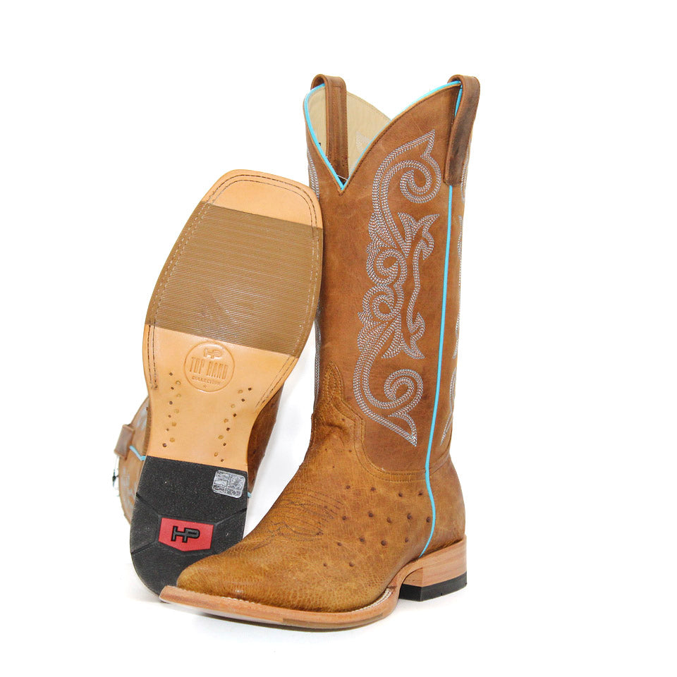 Horsepower Top Hand Cog Oiled Smooth Ostrich Men's Boot