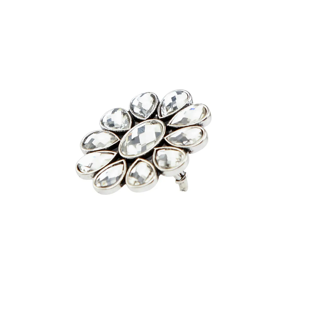 West & Co. Rhinestone Flower Ring