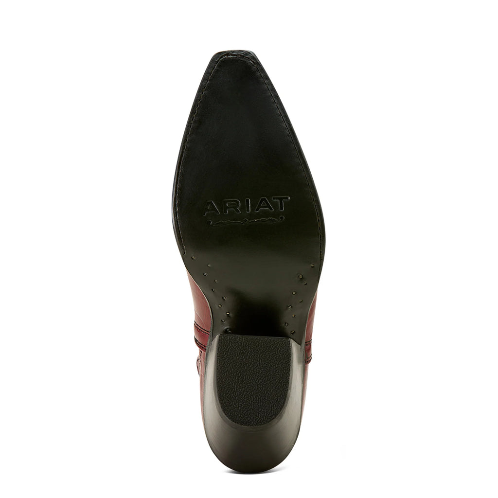 Ariat Ladies' Luxe Croc Printed Red Western Dixon Bootie