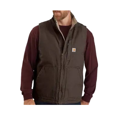 Carhart Men's Mock-Neck Sherpa Lined Vest