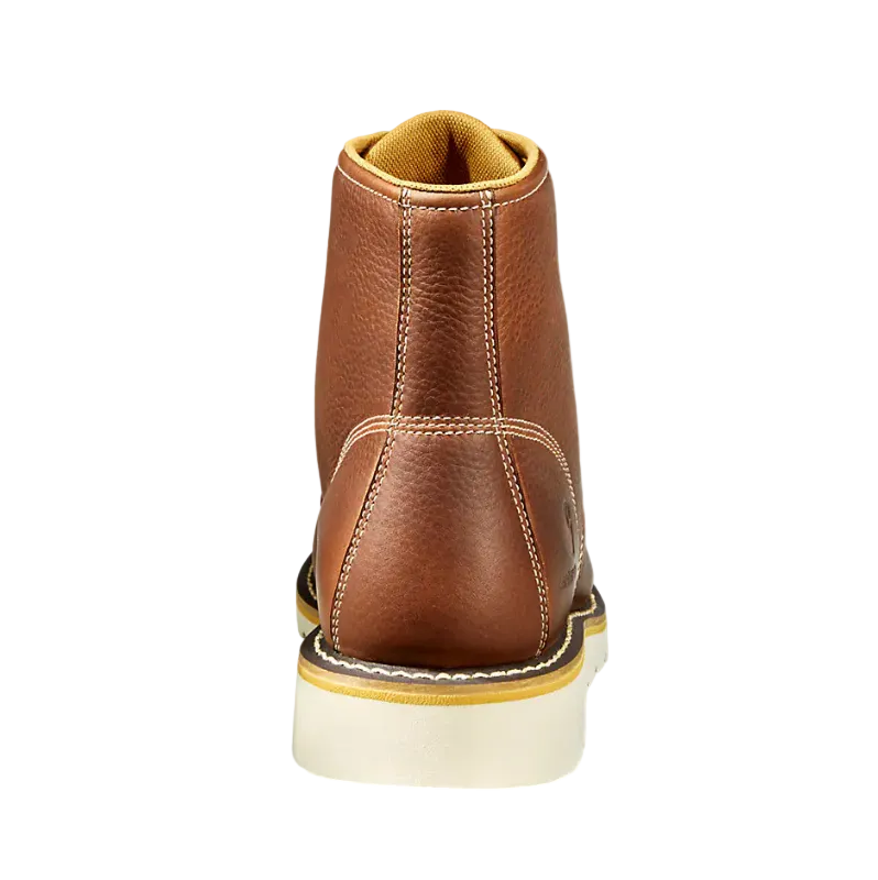 Carhartt Red Oil Tan 6" Lace Up Mock Toe Men's Work Boot