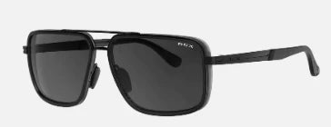 BEX Dusk Matte Black/Gray Solid Sunglasses