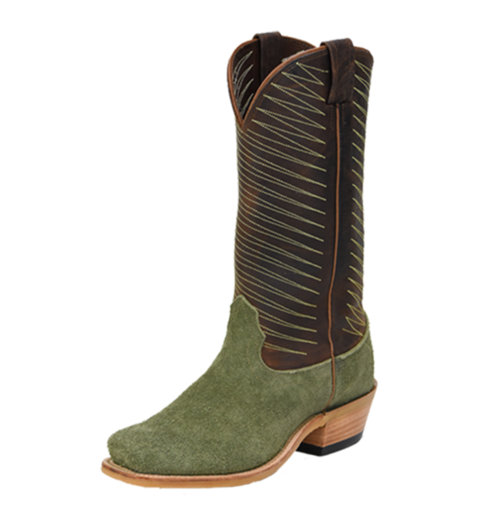 Fenoglio Men's Olive Green Roughout Boot