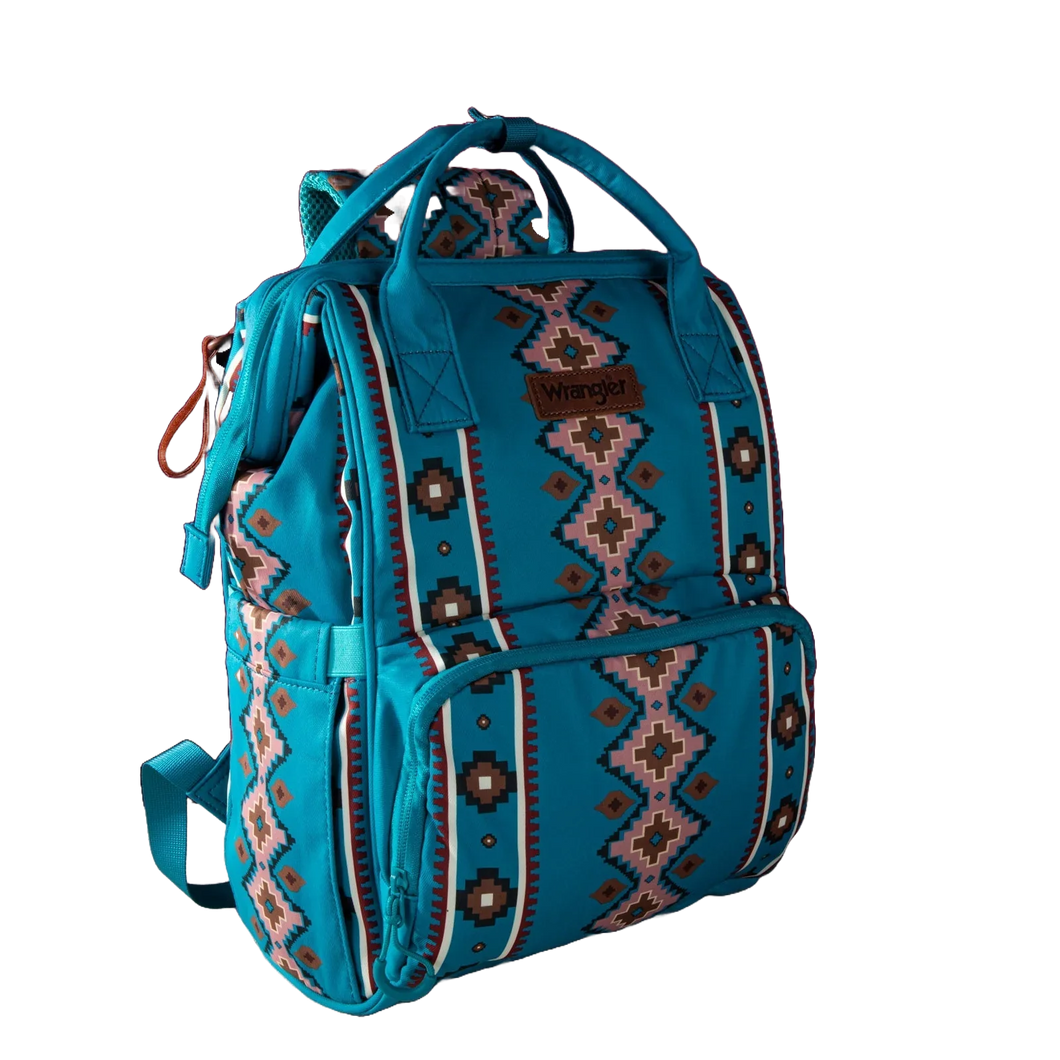Montana West Wrangler Aztec Callie Backpack - Turquoise