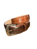 R. Watson Men's Tobacco Glazed Caiman Belt