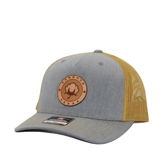 LBK Cotton Heather Grey & Gold Cotton Row Cap