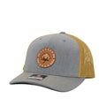 LBK Cotton Heather Grey & Gold Cotton Row Cap