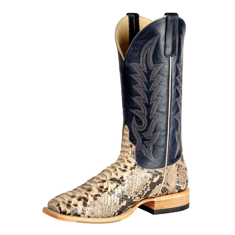 Horsepower Top Hand Mink Python Back Cut Men's Boot