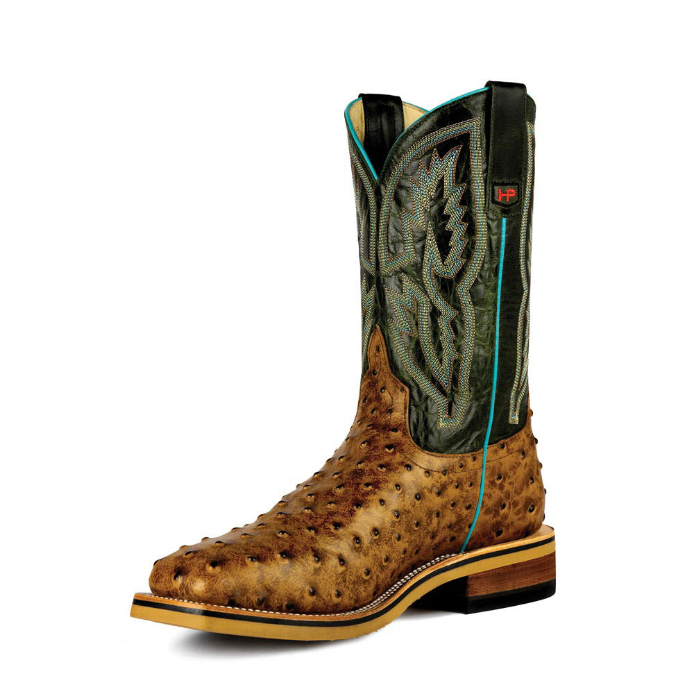 Horsepower Honey Impostrich Print Steel Toe Men's Boot