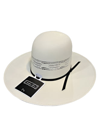 Rodeo King Open Crown Bangora Straw Hat