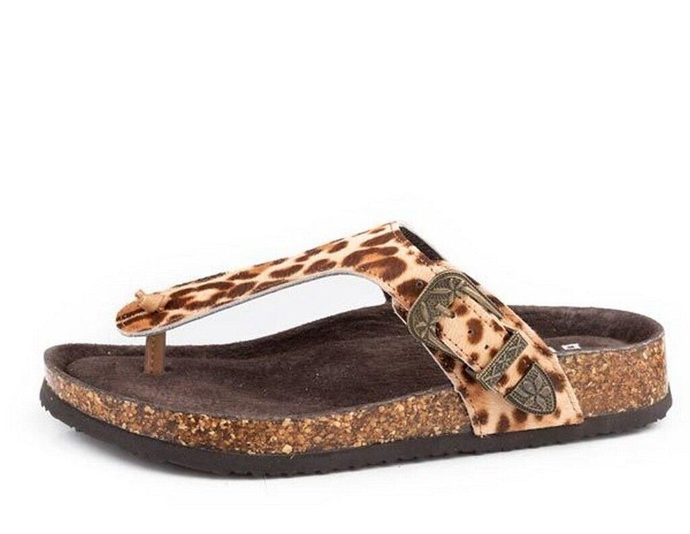 Roper Ladies' Leopard Hide Sandal