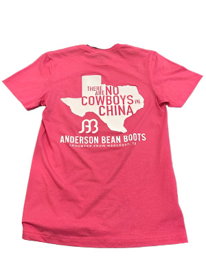 Anderson Bean No Cowboys in China T Shirt - Heather Helicona
