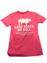Load image into Gallery viewer, Anderson Bean Good Boots No Bull T Shirt - Heather Heliconia
