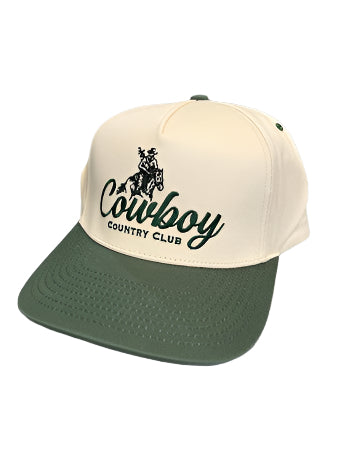 Cowboy Country Club Green Two Toned Cap