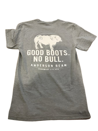 Anderson Bean Good Boots No Bull T Shirt -Heather Graphite
