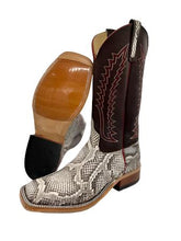 Load image into Gallery viewer, Anderson Bean Exclusive Burmese Python Men&#39;s Boot
