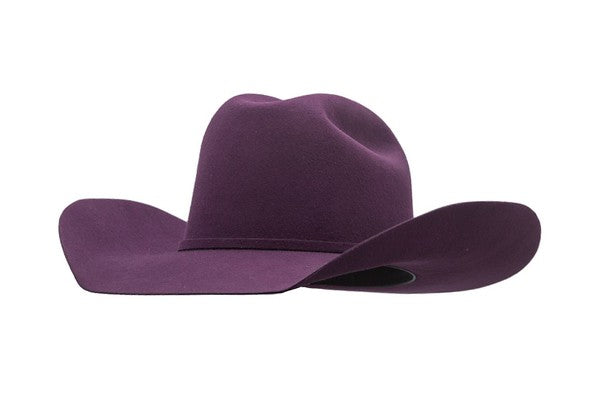 Stylish purple/ grape Cowboy Hat Pro Hats Cheyenne Grape Open Crown - Rodeo Nights Collection  main image 3