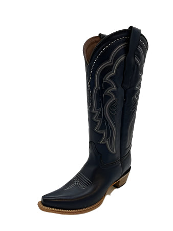 Corral Blue Embroidery Ladies Boot