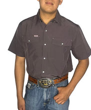 Load image into Gallery viewer, SanJac Mulberry Coahuila Short Sleeve Pearl Snap Men&#39;s Shirt
